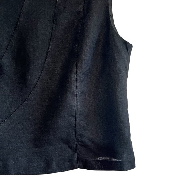 Steilmann linen sleeveless cropped lined structured top excellent condition - Picture 4 of 11